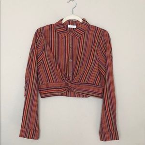 Miss Love Buttup up Crop Top